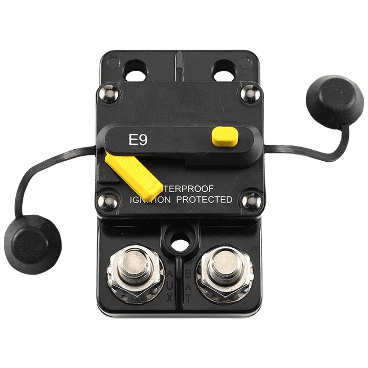 Exotronic - 50A - Surface Mount Waterproof DC Circuit Breaker - Side by Side