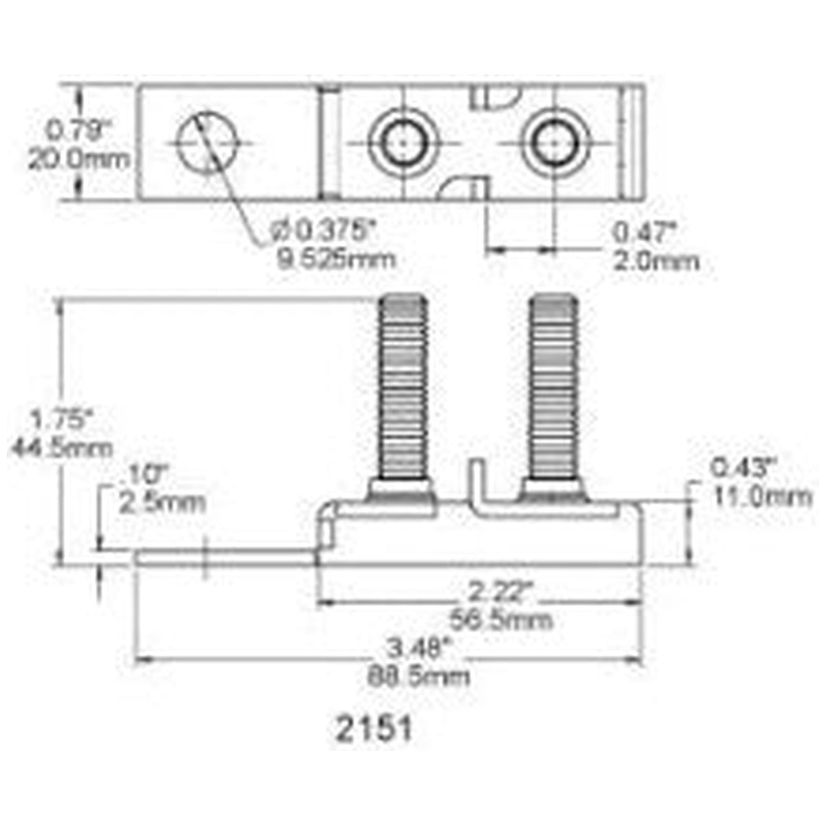 Exotronic - MRBF Dual Terminal Fuse Block With Cover
