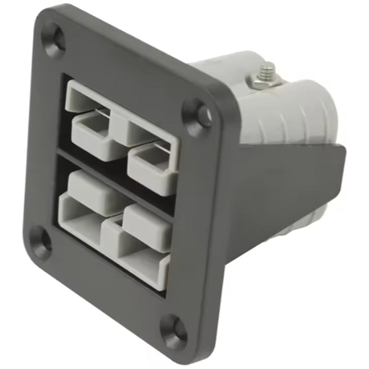 Exotronic - 50A - Flush Mount Dual Anderson Plug Panel w/ 2x Grey Anderson Plugs