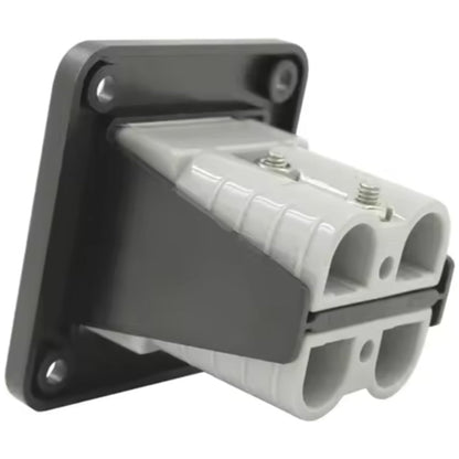 Exotronic - 50A - Flush Mount Dual Anderson Plug Panel w/ 2x Grey Anderson Plugs