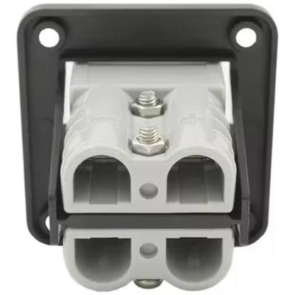 Exotronic - 50A - Flush Mount Dual Anderson Plug Panel w/ 2x Grey Anderson Plugs