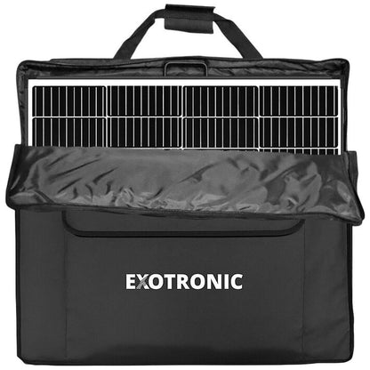 Exotronic - 200W - Portable Folding Solar Panel + 20A Bluetooth MPPT Solar Controller