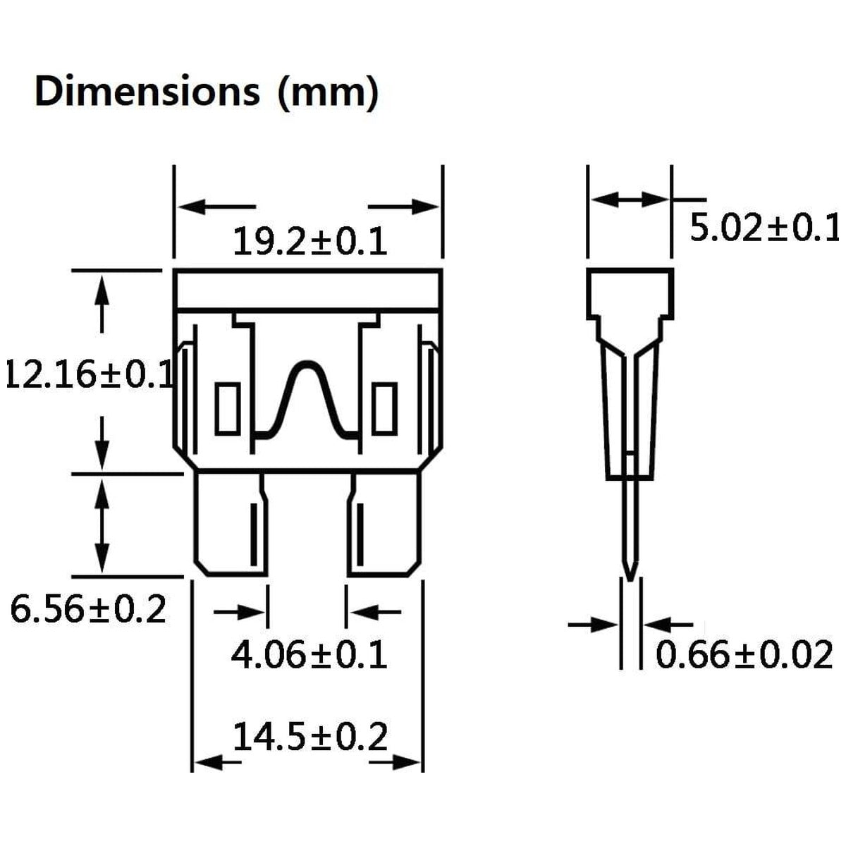 Exotronic - 5A - ATO/ATC Standard Automotive Blade Fuse