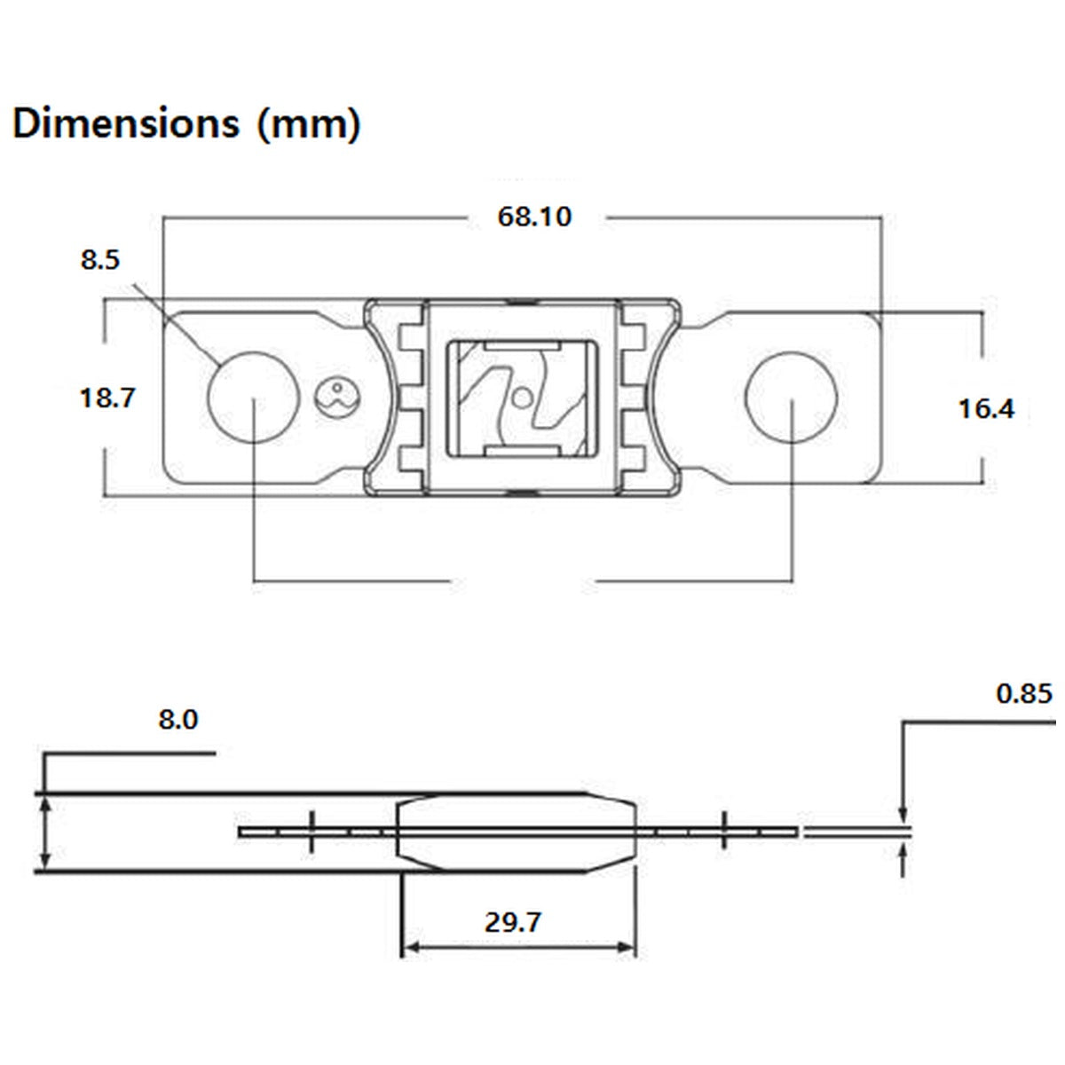 Exotronic - 500A - Mega/AMG/ANM Fuse