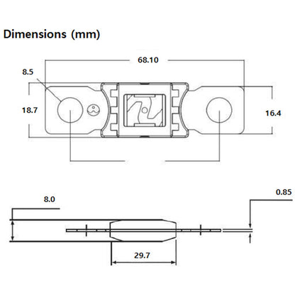 Exotronic - 500A - Mega/AMG/ANM Fuse