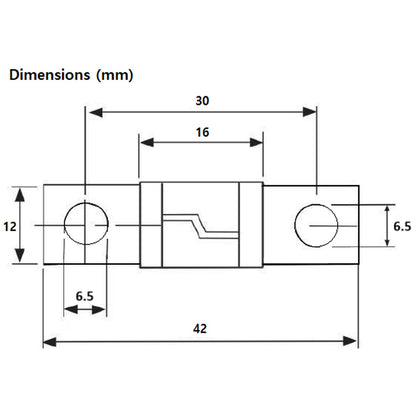 Exotronic - 125A - M6 Midi/AMI/ANS Fuse