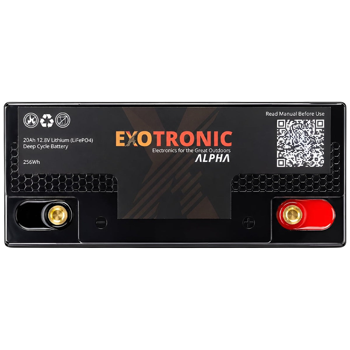 Exotronic - 12V - 20AH - Alpha IP67 Smart Bluetooth Lithium Battery