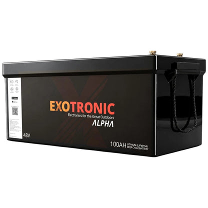 Exotronic - 48V-100AH - Alpha IP67 Smart Bluetooth Lithium Battery