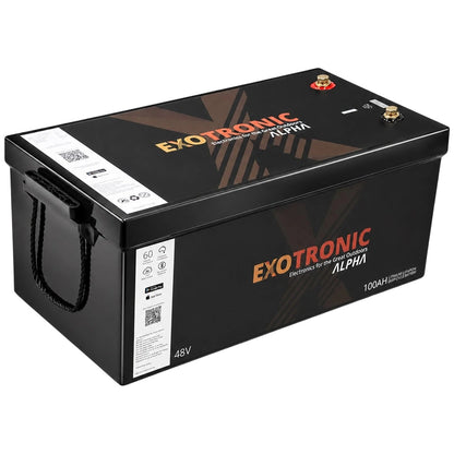 Exotronic - 48V-100AH - Alpha IP67 Smart Bluetooth Lithium Battery