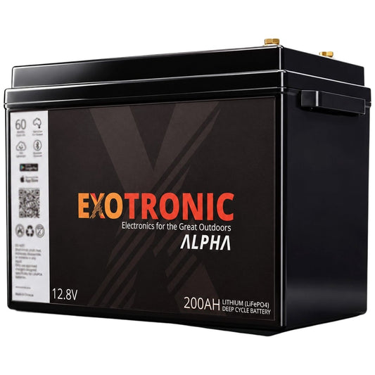 Exotronic - 12V - 200AH - Alpha IP67 Smart Bluetooth Lithium Battery