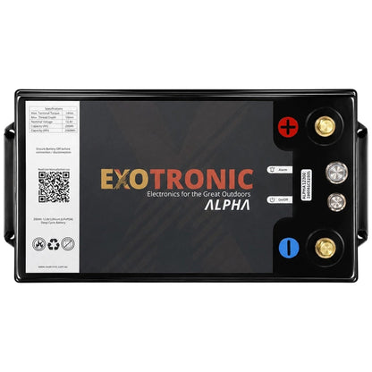 Exotronic - 12V - 200AH - Alpha IP67 Smart Bluetooth Lithium Battery
