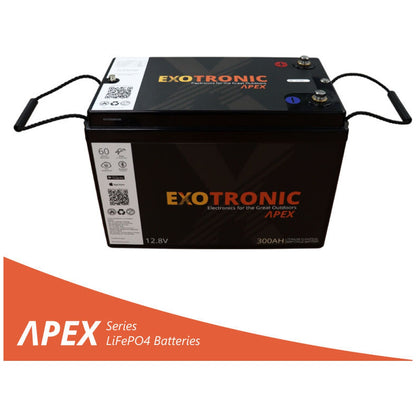 Exotronic - 12V - 300AH - Alpha IP67 Smart Bluetooth Lithium Battery