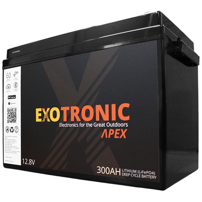 Exotronic - 12V - 300AH - Alpha IP67 Smart Bluetooth Lithium Battery
