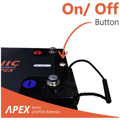 Exotronic - 12V - 300AH - Alpha IP67 Smart Bluetooth Lithium Battery