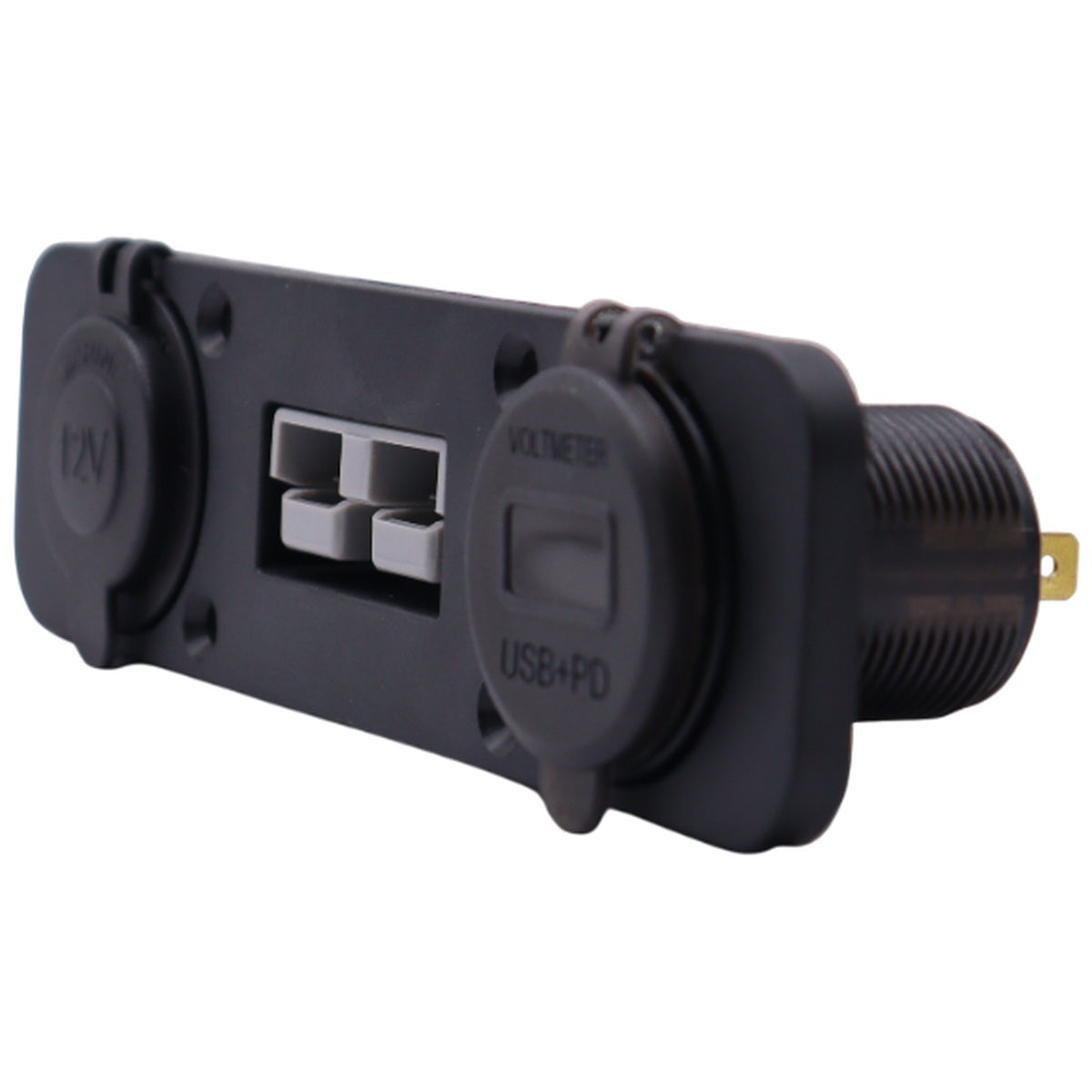 Exotronic - 50A - Anderson, Cig, USB & USB-C Socket Flush Mount Panel