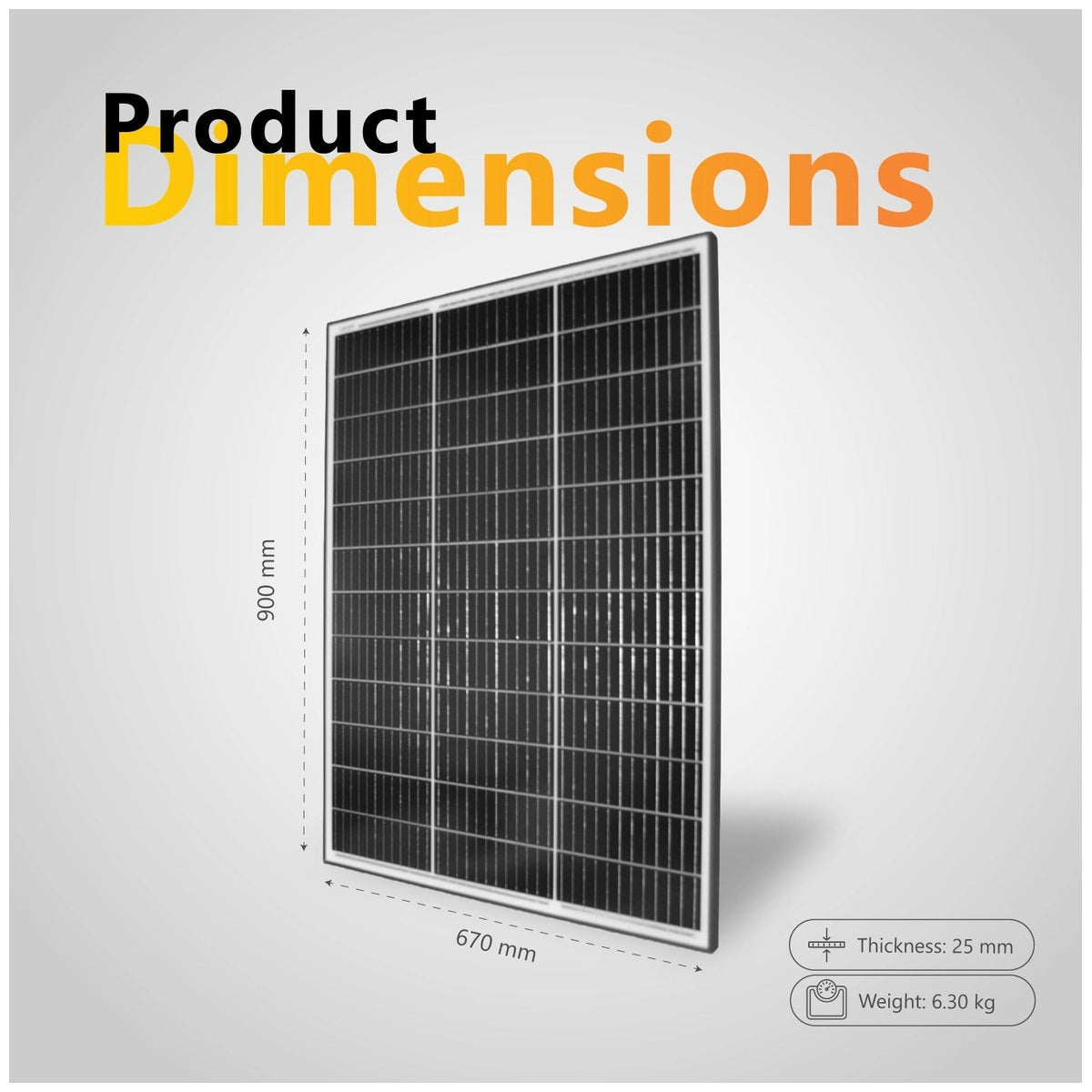 Exotronic - 120W - Horizon Fixed Solar Panel