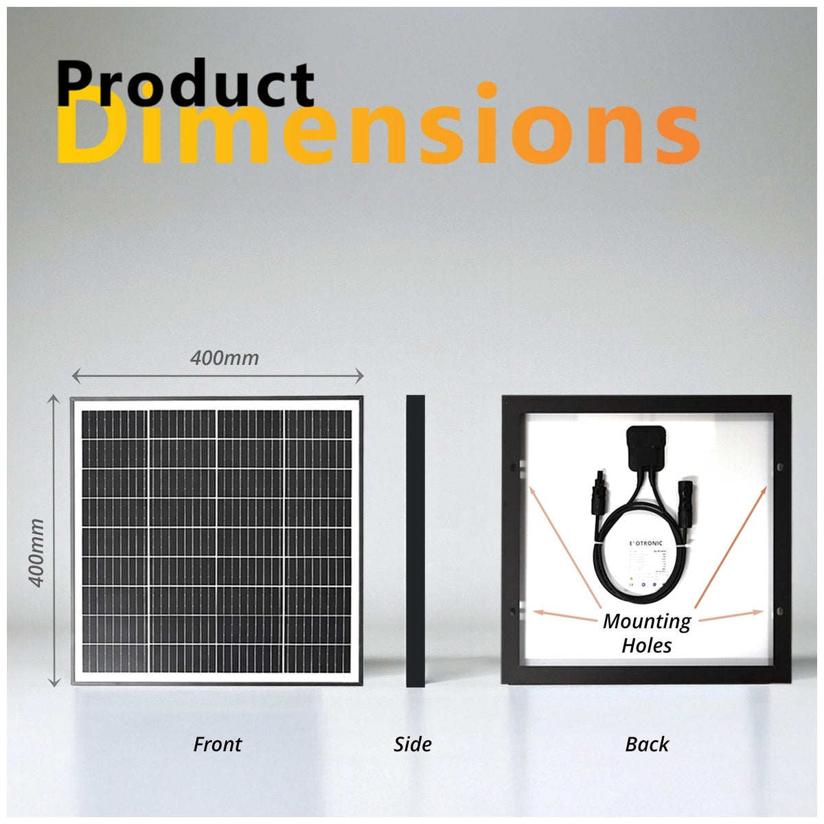 Exotronic - Fusion - 30W - Fixed Solar Panel