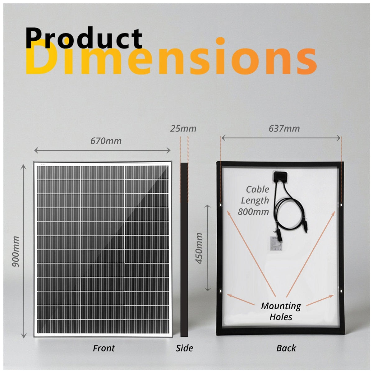 Exotronic - Fusion - 130W - Fixed Solar Panel