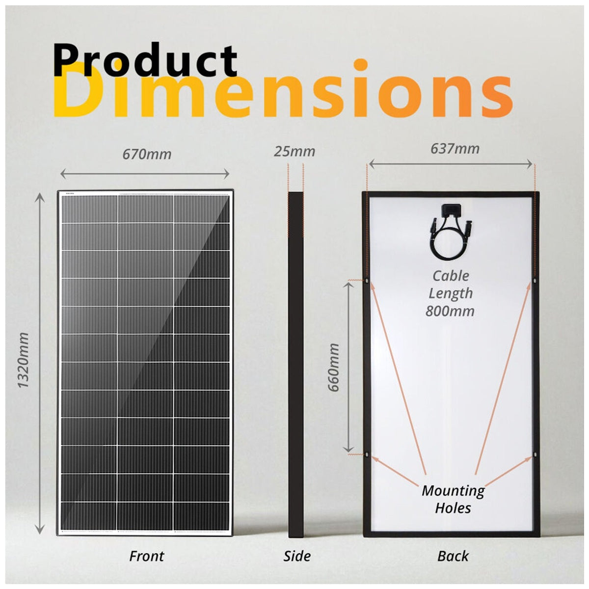 Exotronic - Fusion - 200W - Fixed Solar Panel