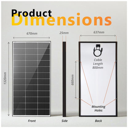 Exotronic - Fusion - 200W - Fixed Solar Panel