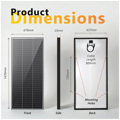 Exotronic - Fusion - 220W - Fixed Solar Panel