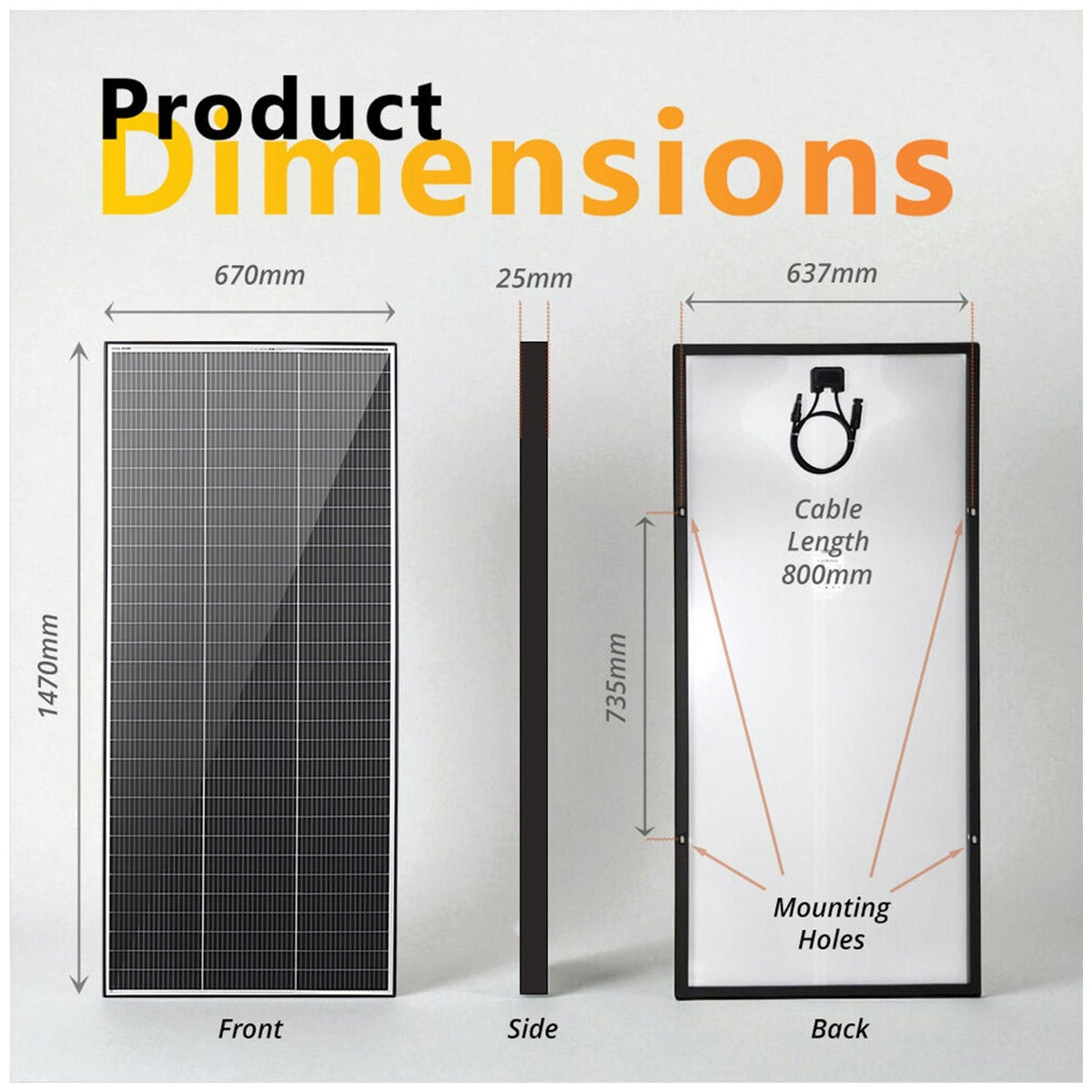 Exotronic - Fusion - 48V - 220W - Fixed Solar Panel