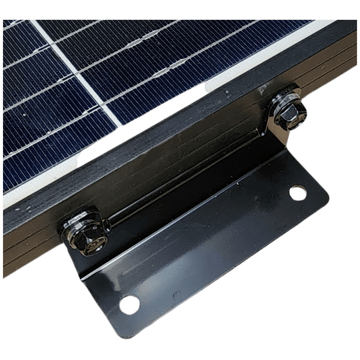 Exotronic - Adjustable Black Aluminium Solar Panel Brackets