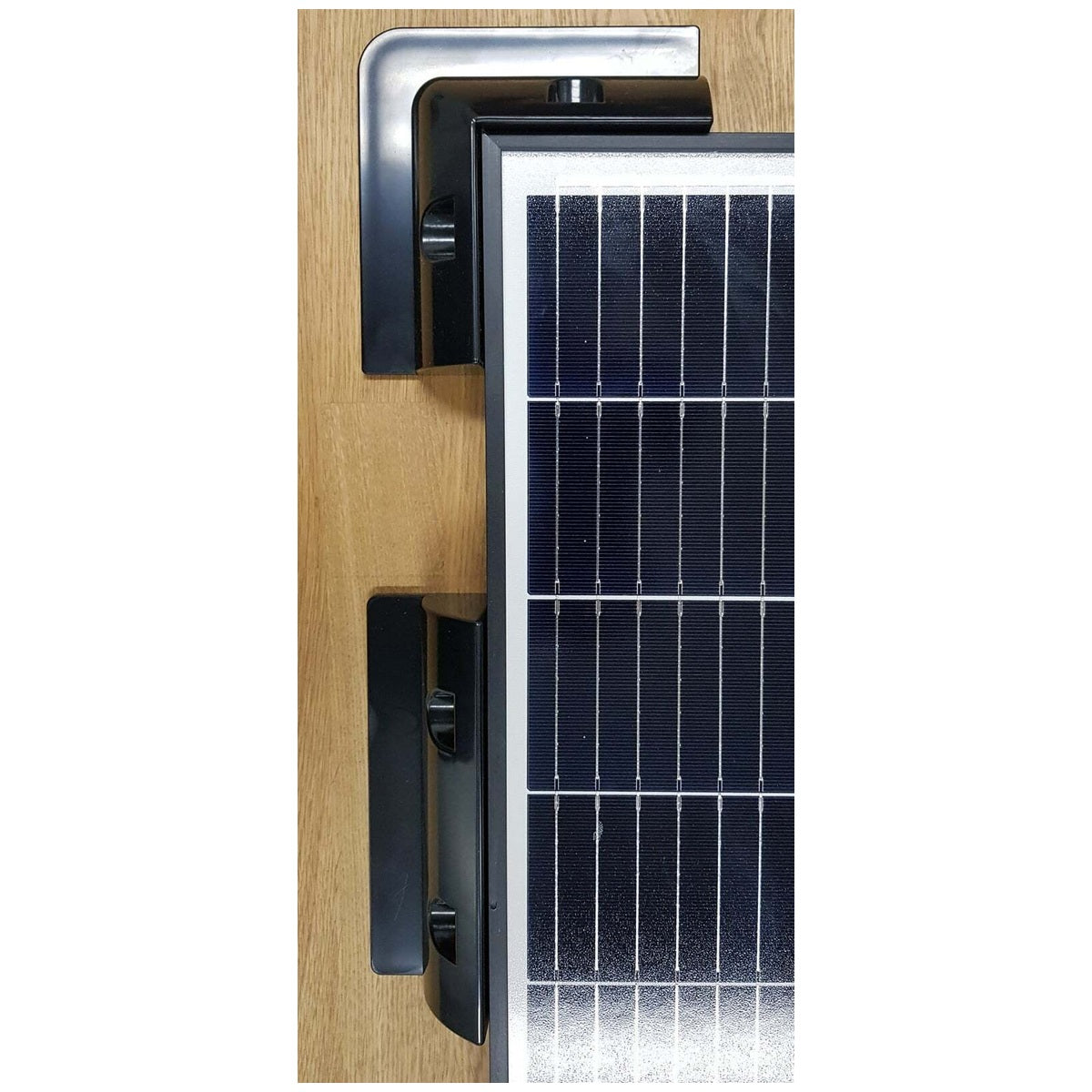 Exotronic - Black Solar Panel ABS Plastic Corner plus Mid Brackets