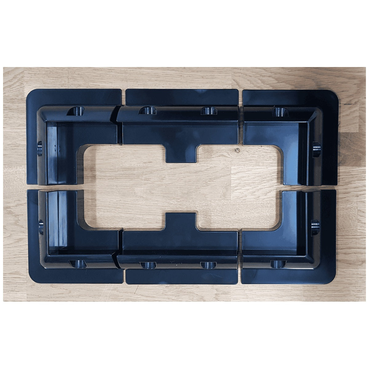 Exotronic - Black Solar Panel ABS Plastic Corner plus Mid Brackets