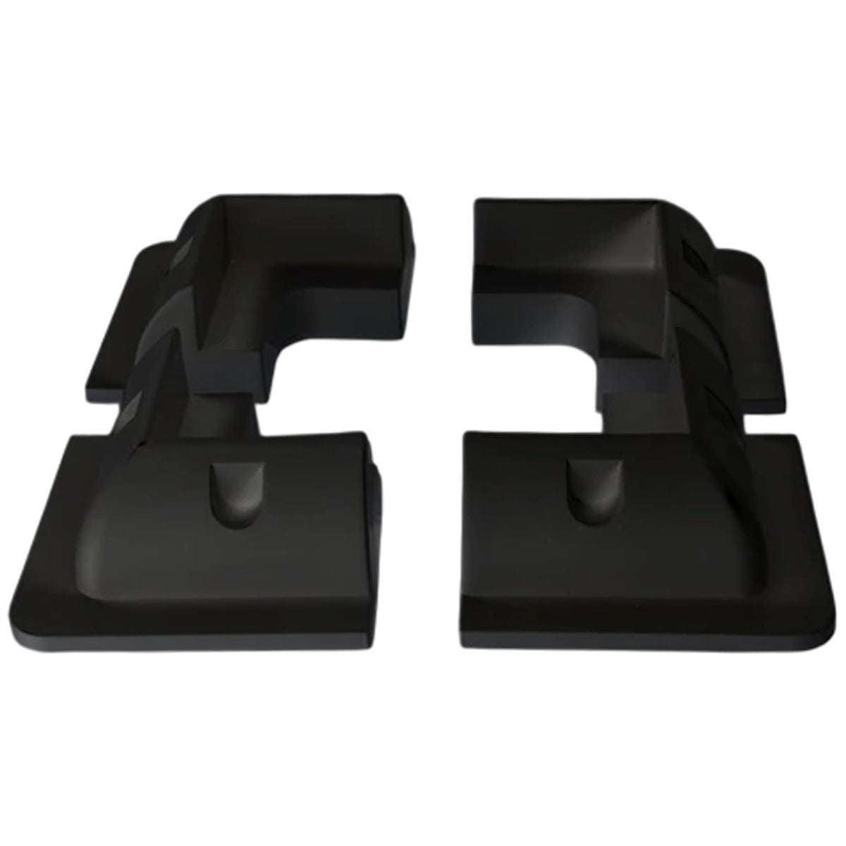 Exotronic - Black Solar Panel ABS Plastic Corner Brackets