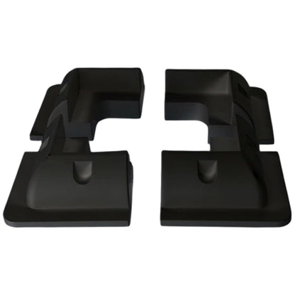 Exotronic - Black Solar Panel ABS Plastic Corner Brackets