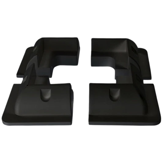 Exotronic - Black Solar Panel ABS Plastic Corner Brackets