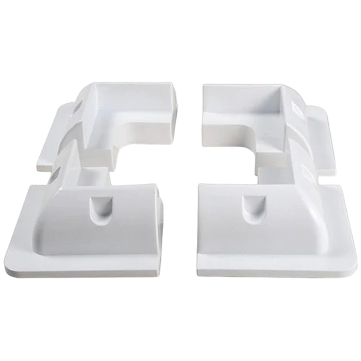 Exotronic - White Solar Panel ABS Plastic Corner Brackets