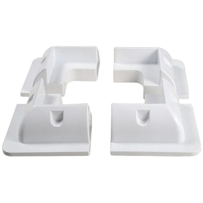 Exotronic - White Solar Panel ABS Plastic Corner Brackets