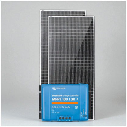 Exotronic/Victron - 2x220W Fixed Solar Panel + 100/30 SmartSolar MPPT Charge Controller - Bundle
