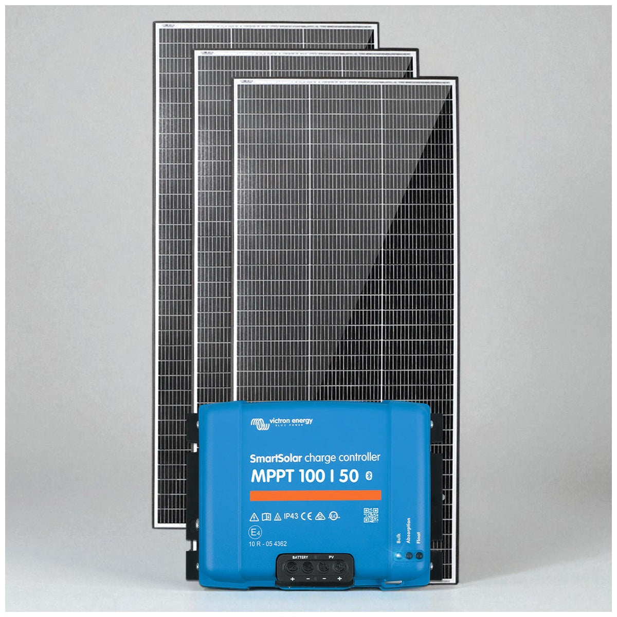 Exotronic/Victron - 3x220W Fixed Solar Panel + 100/50 SmartSolar MPPT Charge Controller - Bundle