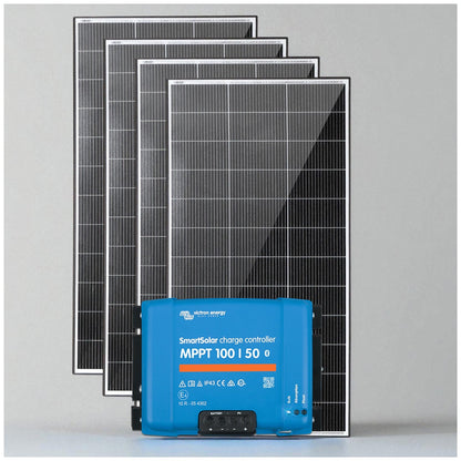 Exotronic/Victron - 4x200W Fixed Solar Panel + 100/50 SmartSolar MPPT Charge Controller - Bundle