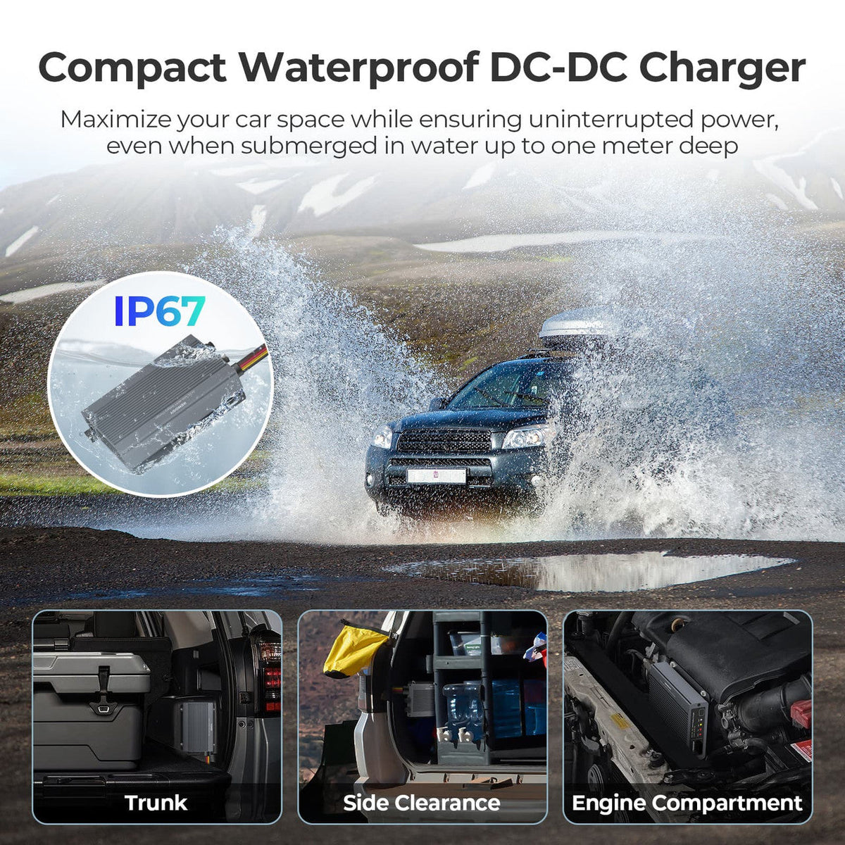 Renogy - 12/24V - 50A - IP67 DC-DC Charger with MPPT