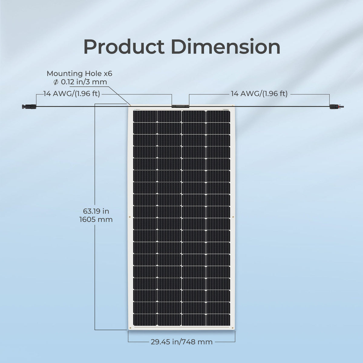 Renogy - 12V - 200W - Lightweight Flexible Solar Panel