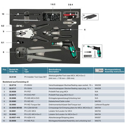 Multi-Contact Stäubli - Stäubli 32.6126 Professional MC4 Solar Toolset