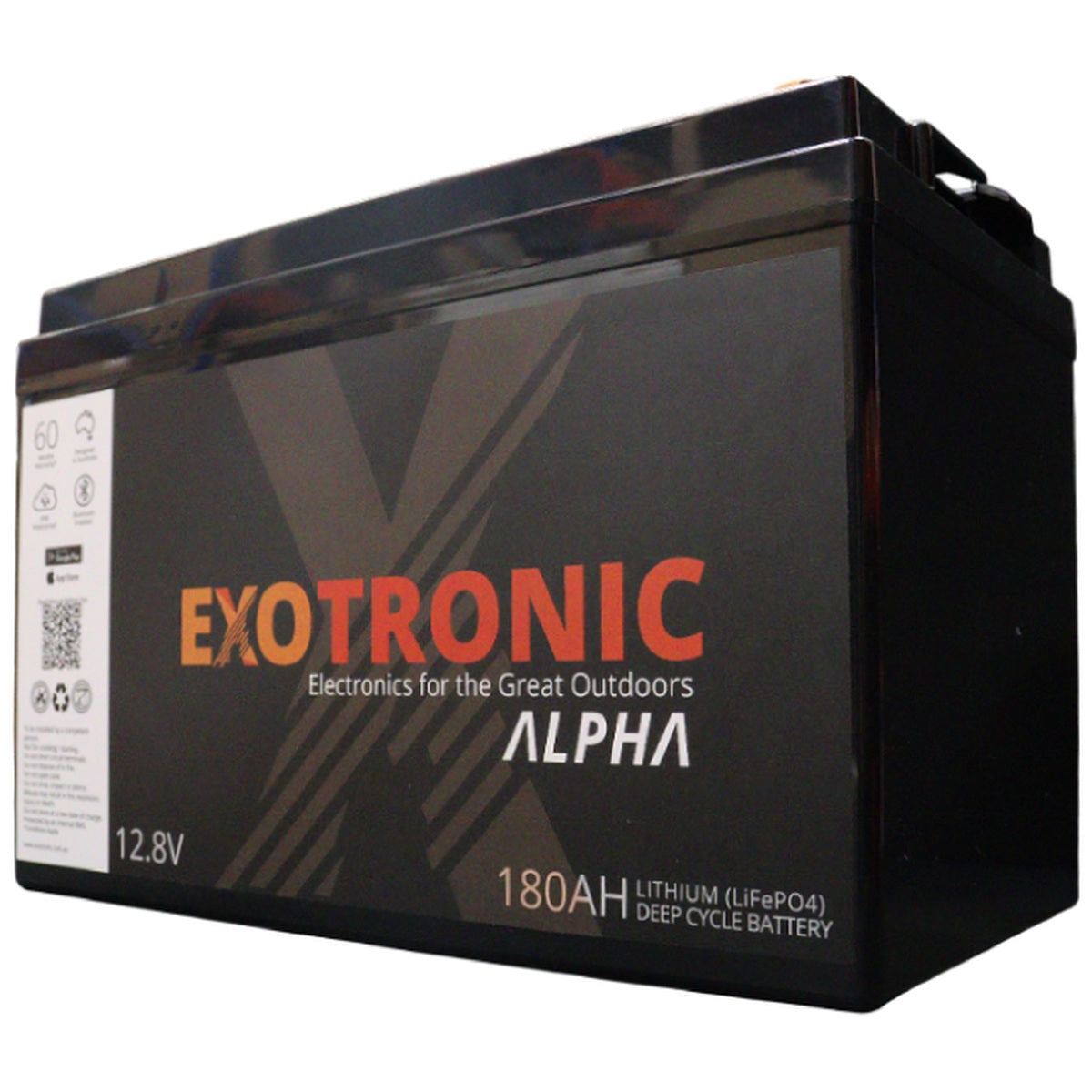 Exotronic/Victron - 12V - 180AH - Lithium Battery - SmartSolar + DC/DC + SmartShunt - Pre-Wired Battery Box