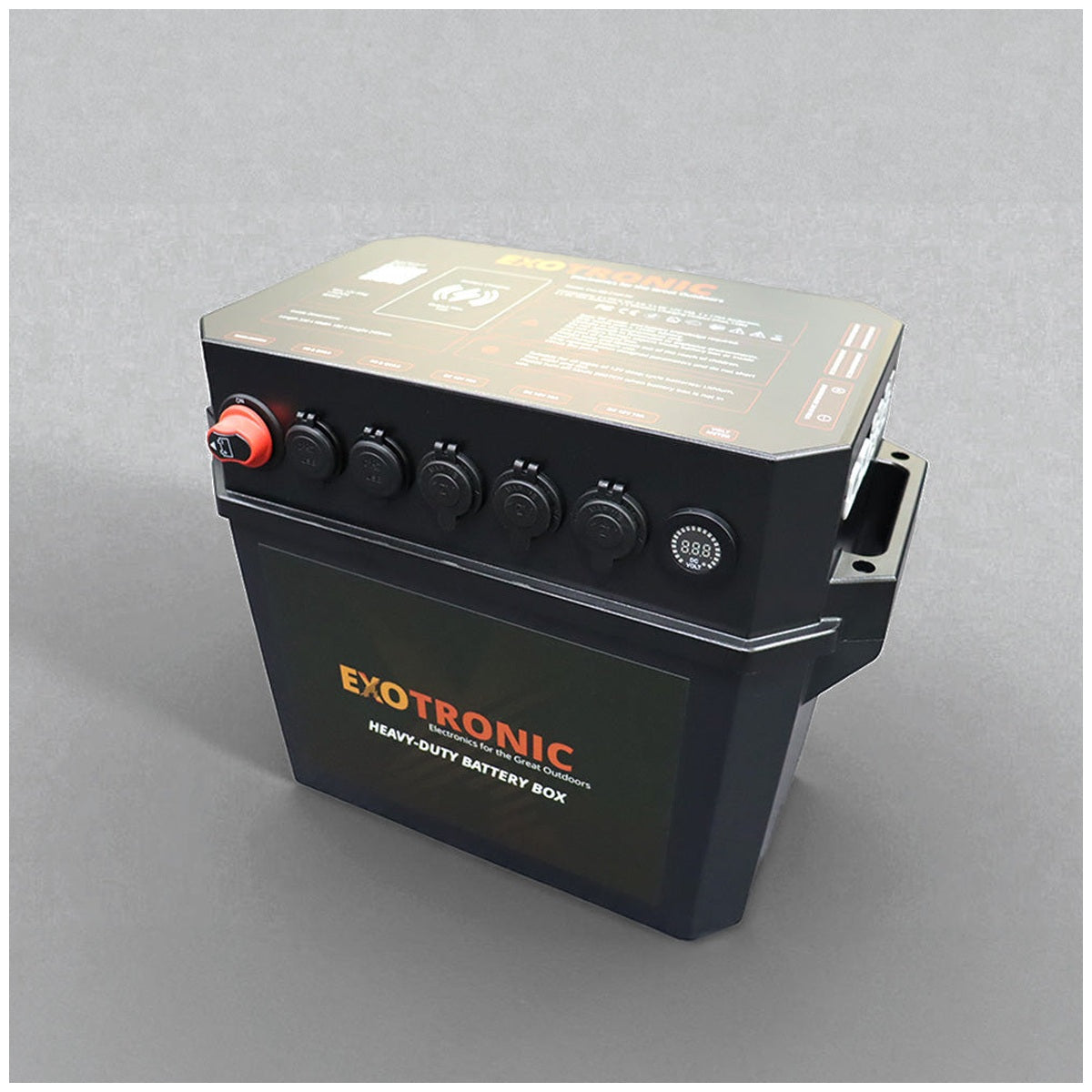 Exotronic/Victron - 12V - 180AH - Lithium Battery - SmartSolar + DC/DC + SmartShunt - Pre-Wired Battery Box