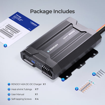 Renogy - 12V - 40A - DC-DC Charger with MPPT
