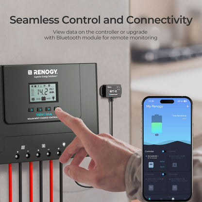 Renogy - 12/24/36/48V - 60A - Rover Lite MPPT Solar Charge Controller