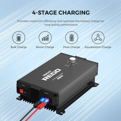Renogy - 12V - 60A - Rego DC-DC Battery Charger with Bluetooth