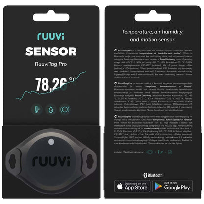 Ruuvi - Tag Pro Sensor (2in1) - Wireless Temperature and Motion Sensor