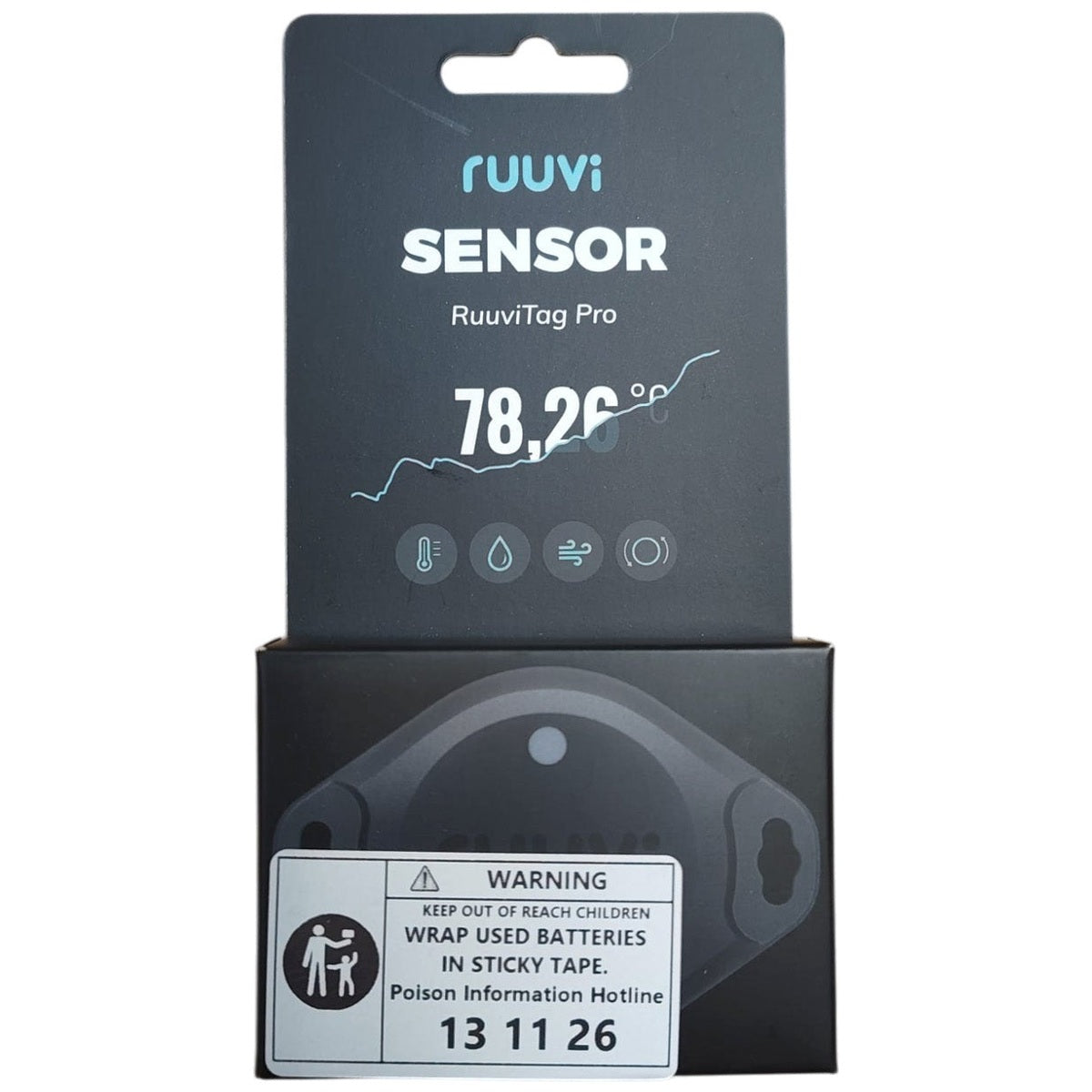 Ruuvi - Tag Pro Sensor (2in1) - Wireless Temperature and Motion Sensor