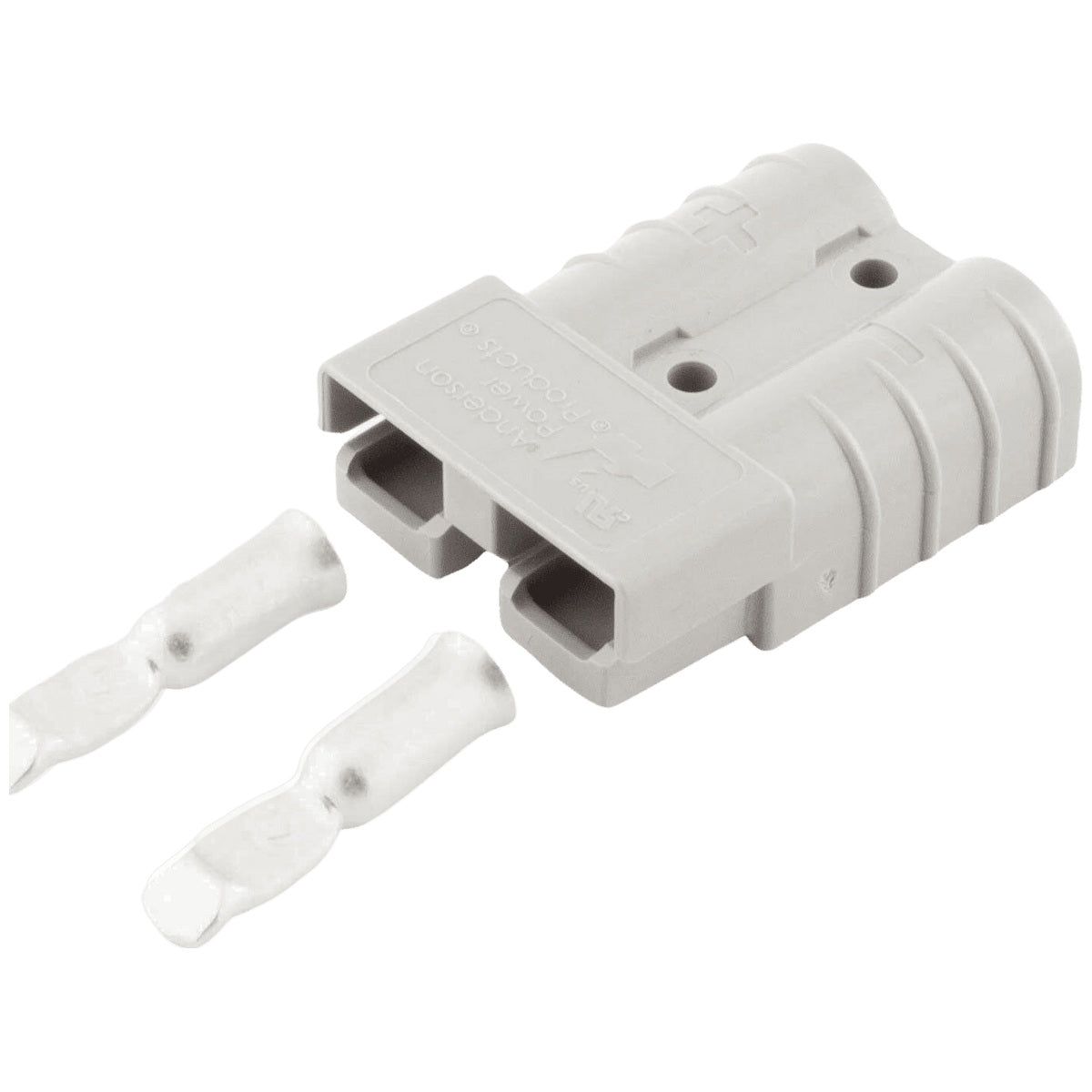 Anderson - 50A - Genuine Grey Plug Connector with 6AWG Contacts