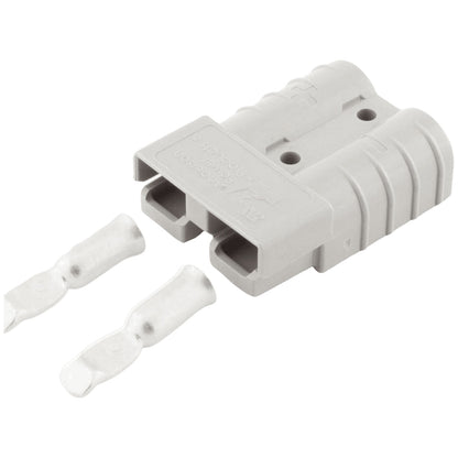 Anderson - 50A - Genuine Grey Plug Connector with 6AWG Contacts