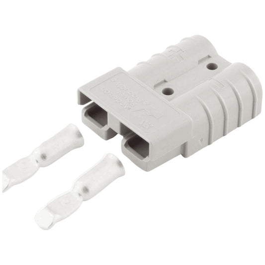 Anderson - 50A - Genuine Grey Plug Connector with 6AWG Contacts